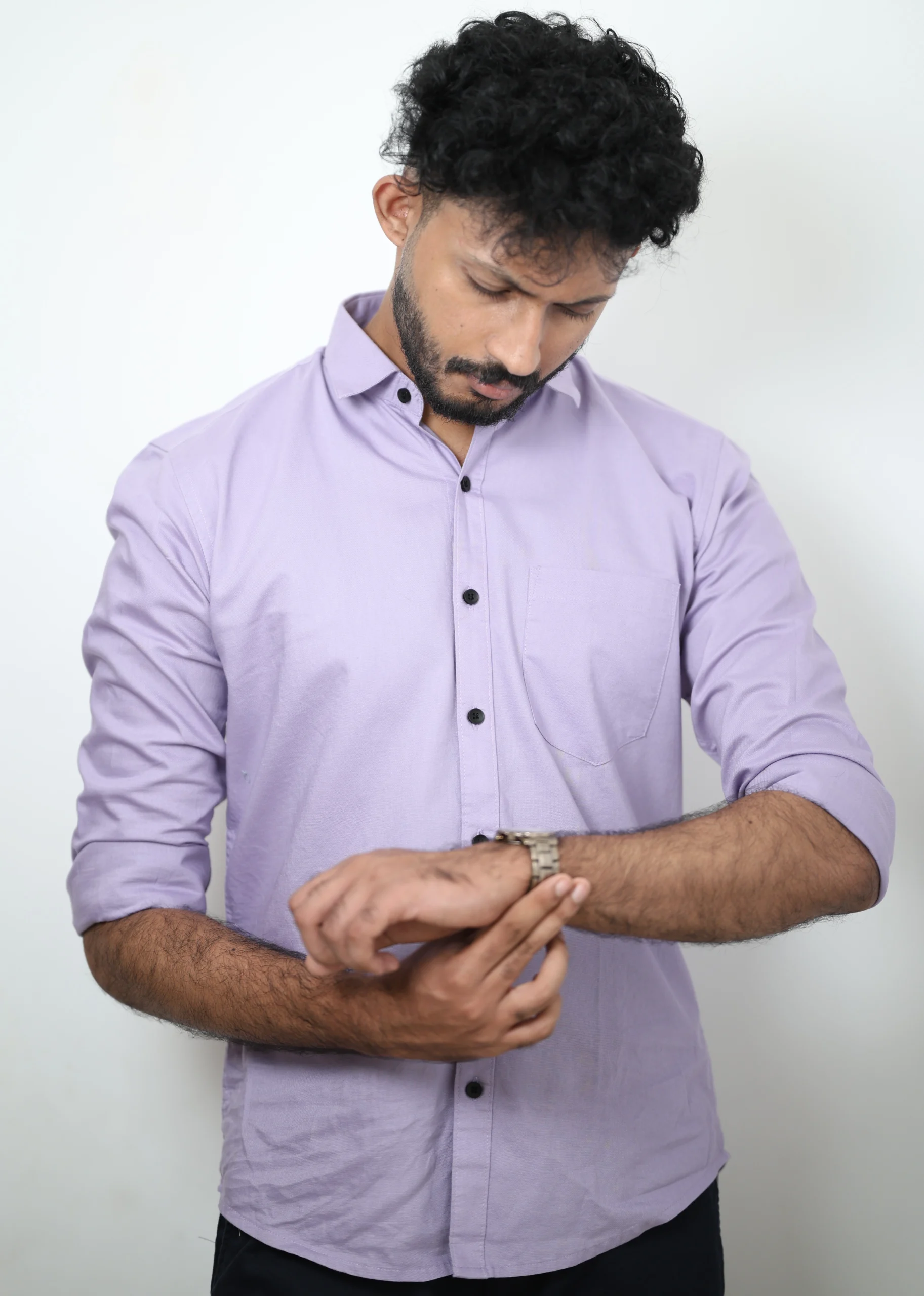 Lavender Slim Fit Shirts - Image 2