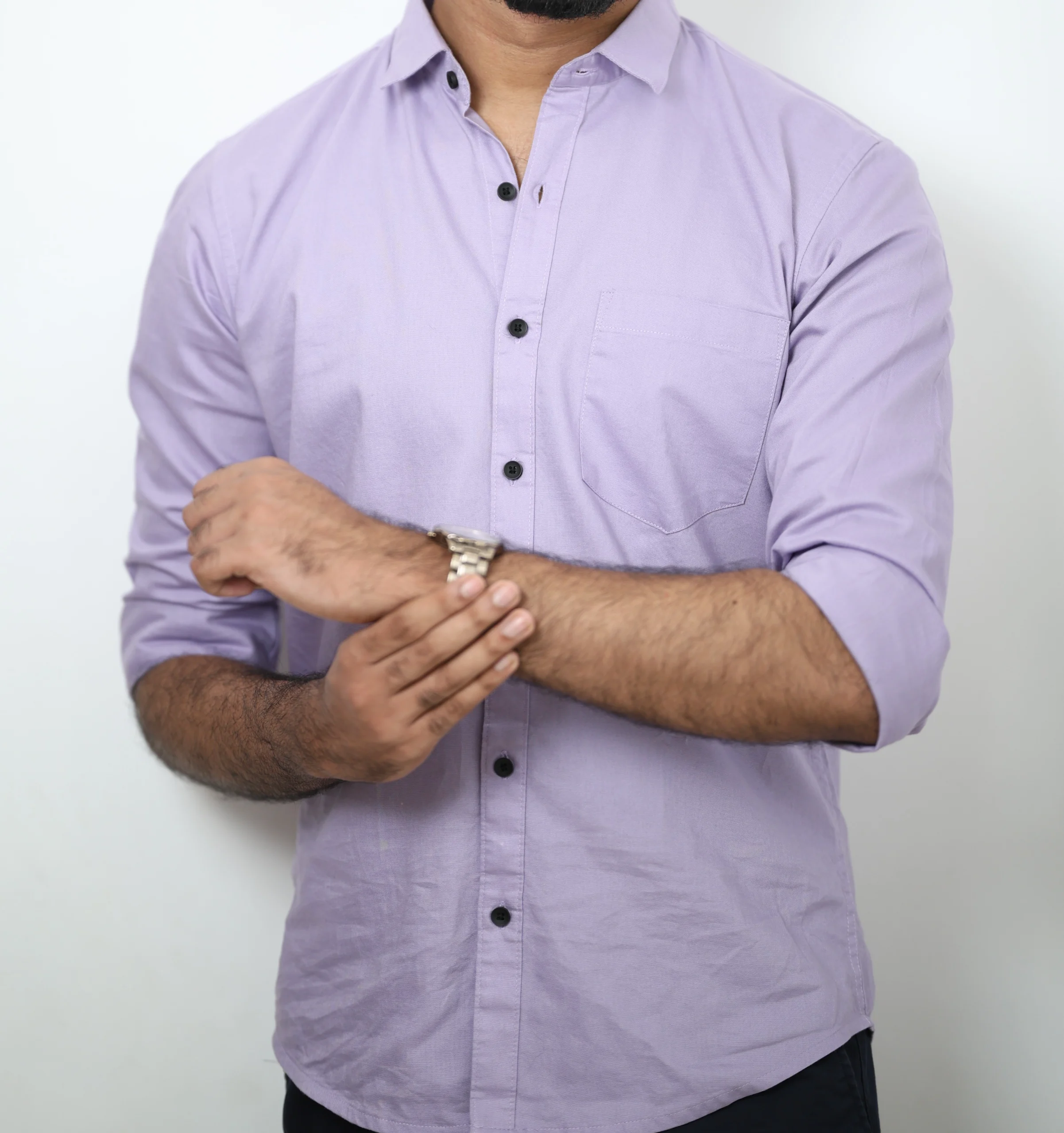Lavender Slim Fit Shirts - Image 5