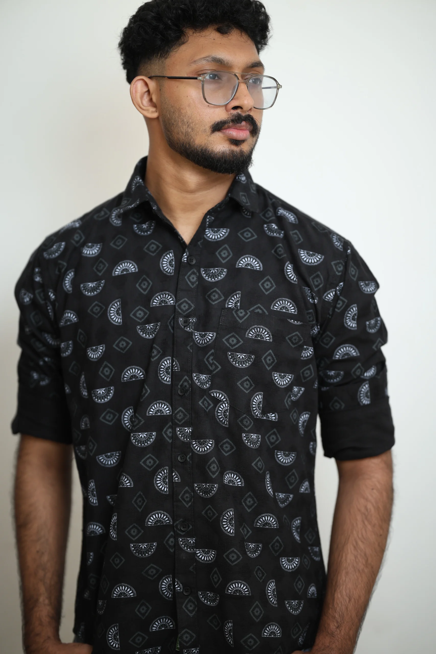 Black Geometry Shirt