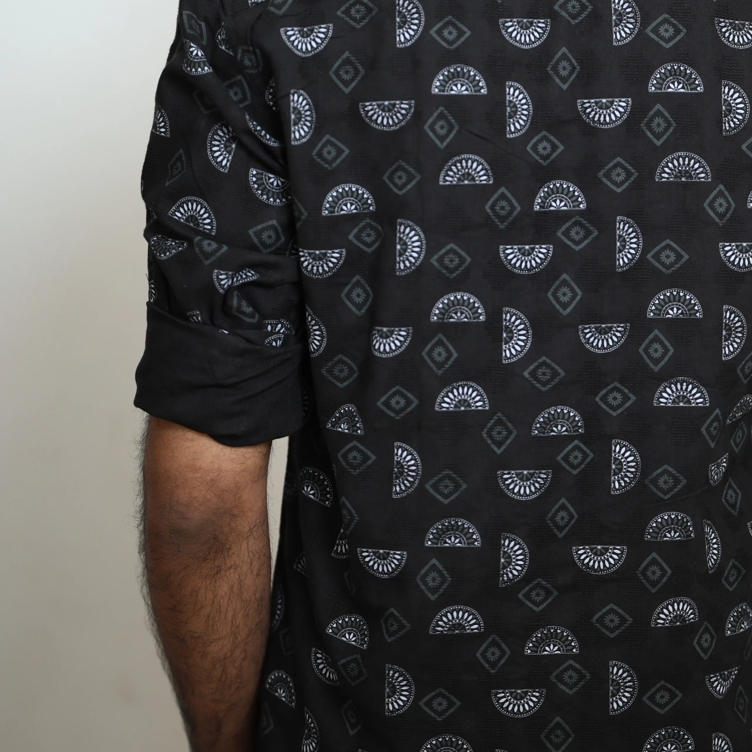 Black Geometry Shirt - Image 2