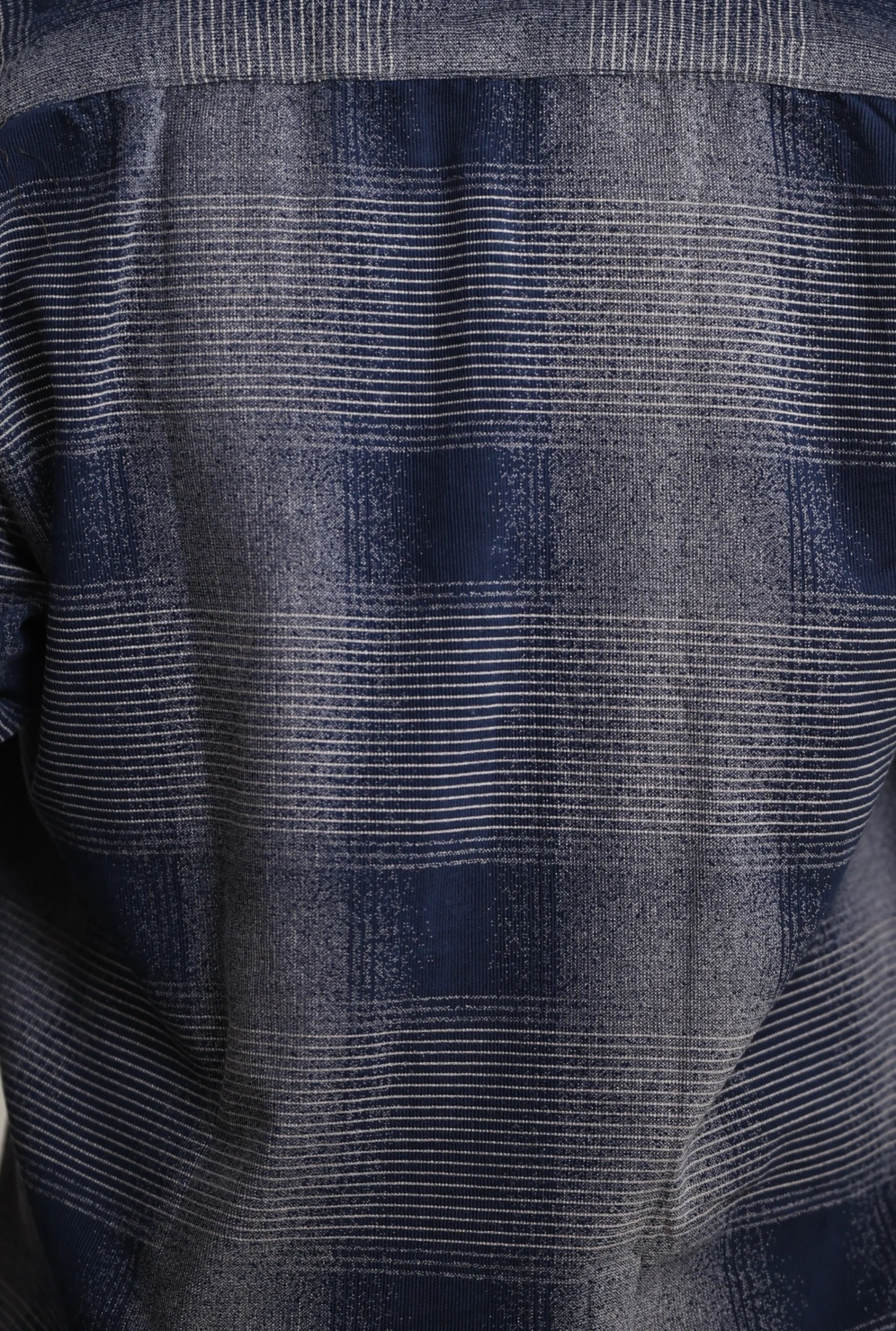 Corduroy Indigo Check Shirt - Image 3